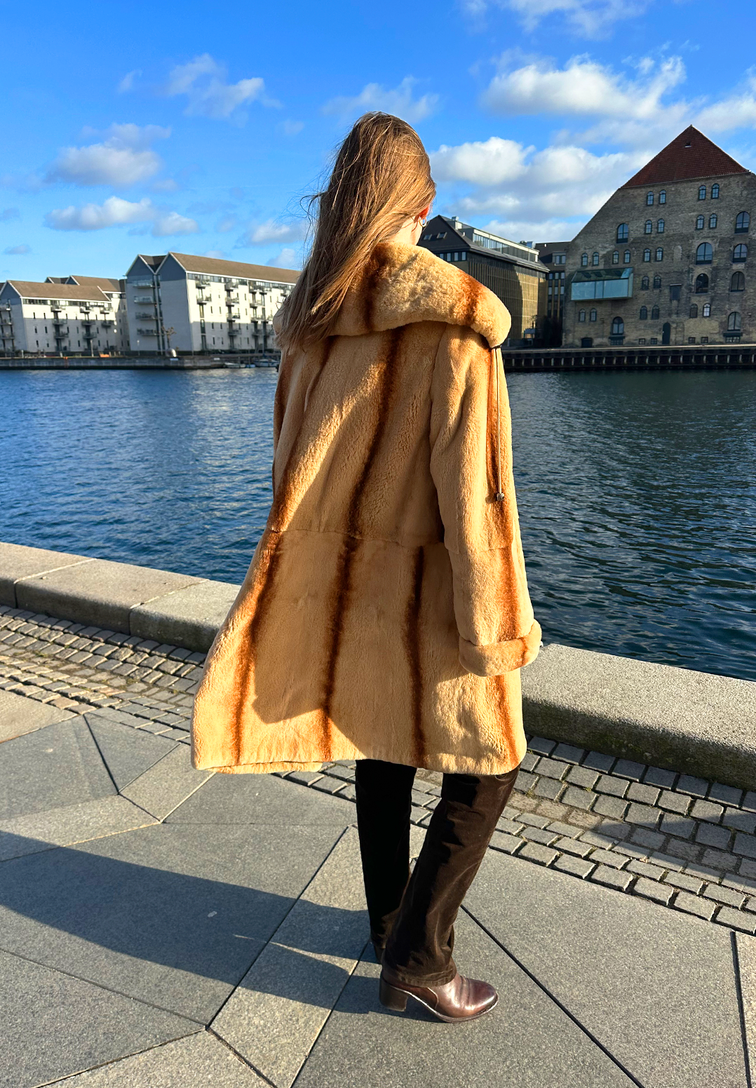 Beige mink swinger - Vintage