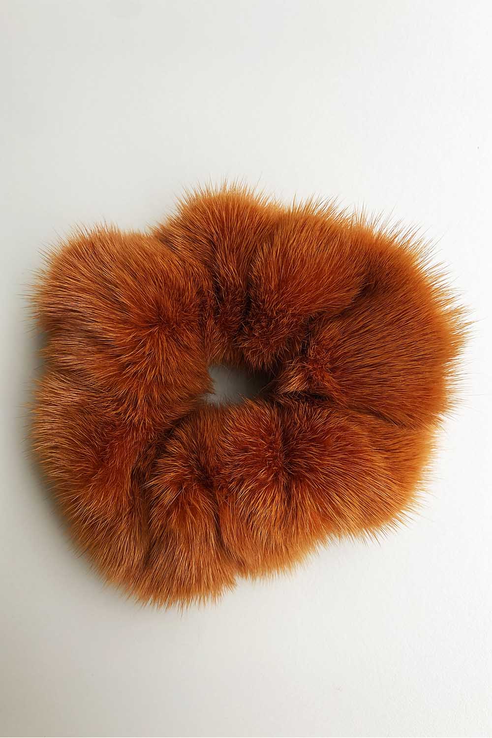 Orange mink hårelastik