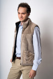 Silverblue mink vest