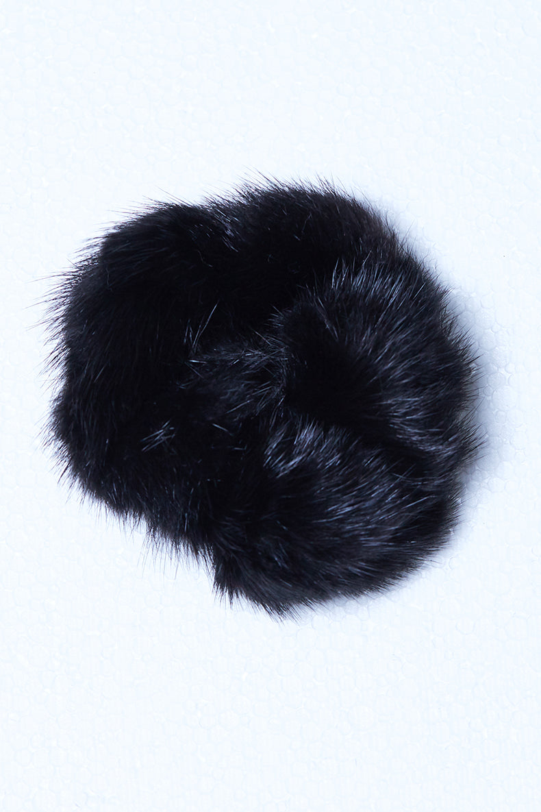 pels scrunchie i mink