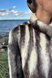 Black crossing mink frakke - Vintage