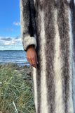Black crossing mink frakke - Vintage