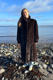 Klassisk mahogany mink frakke - Vintage
