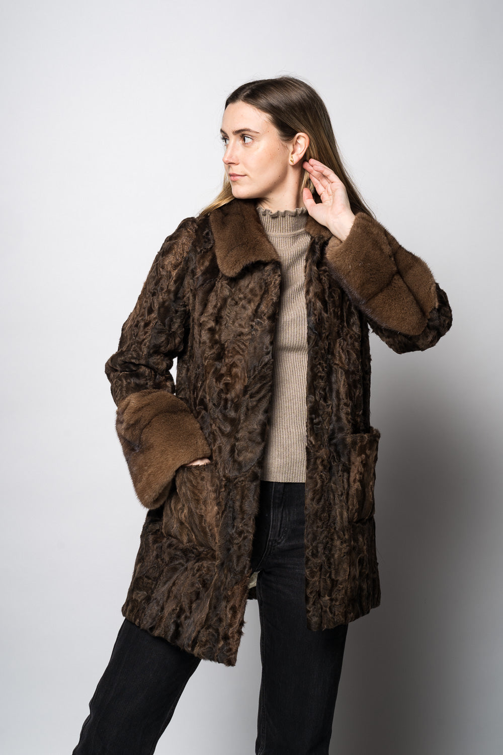 Swakara Mink pels jakker til kvinder I fragt og retur – Furbysofie