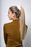 Hvid scrunchie i mink
