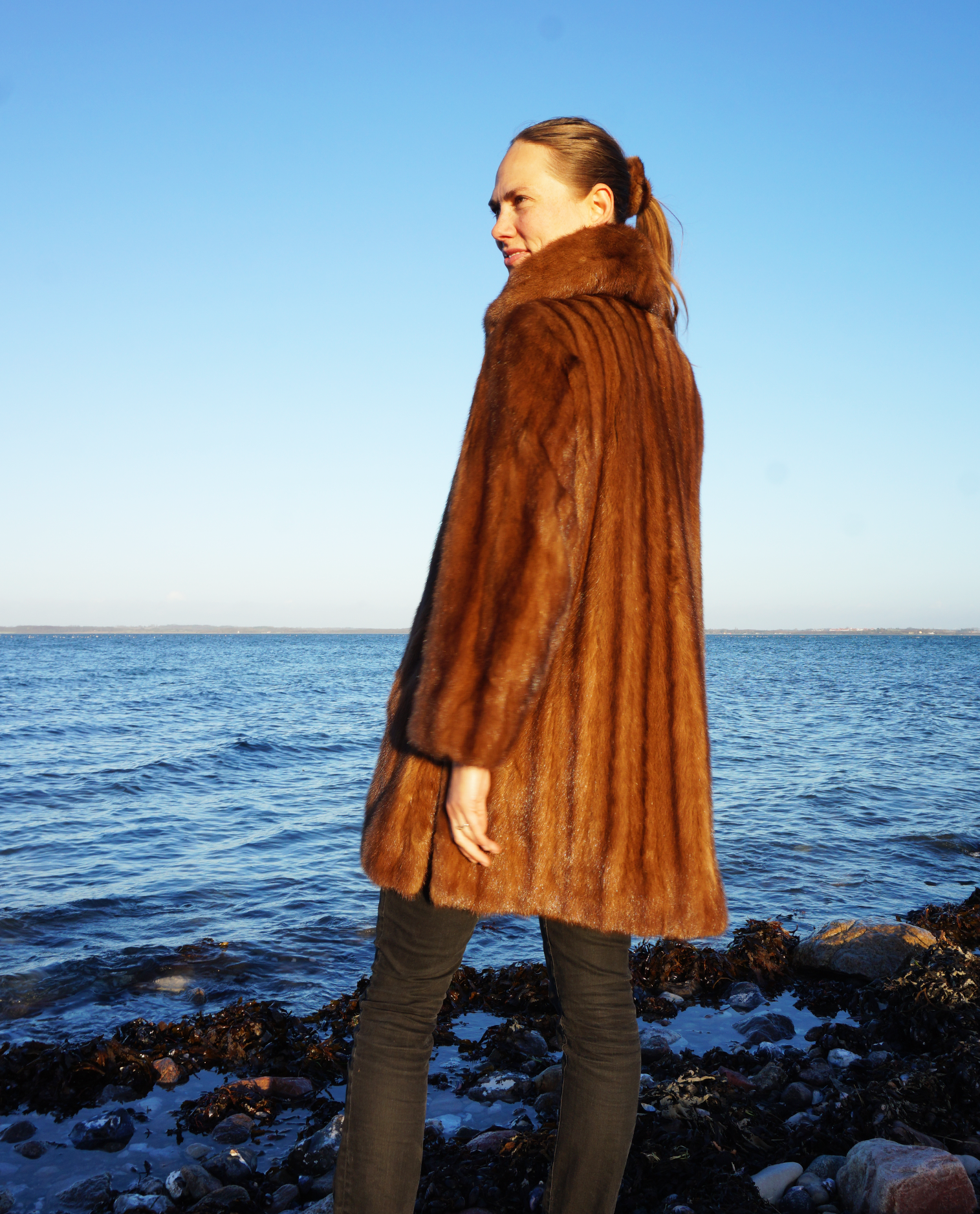 Brun mink pels - Vintage