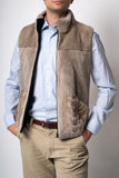 Silverblue mink vest